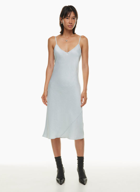 Aritzia Only Slip Satin Midi Dress