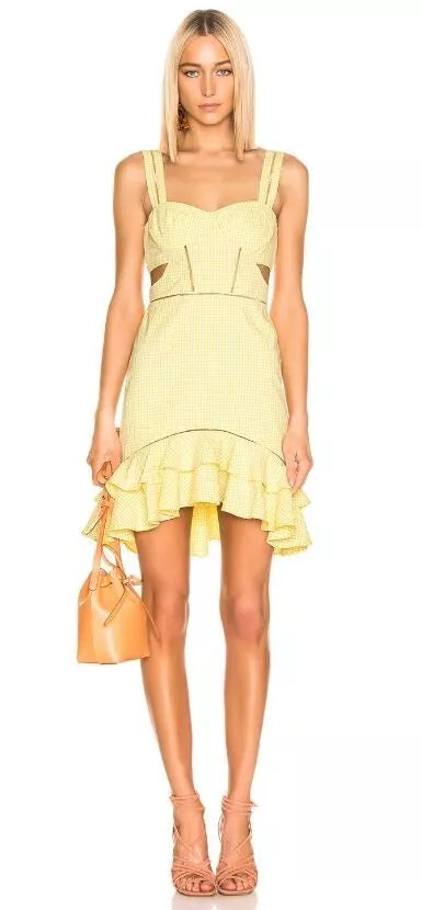 Jonathan simkhai seersucker dress online